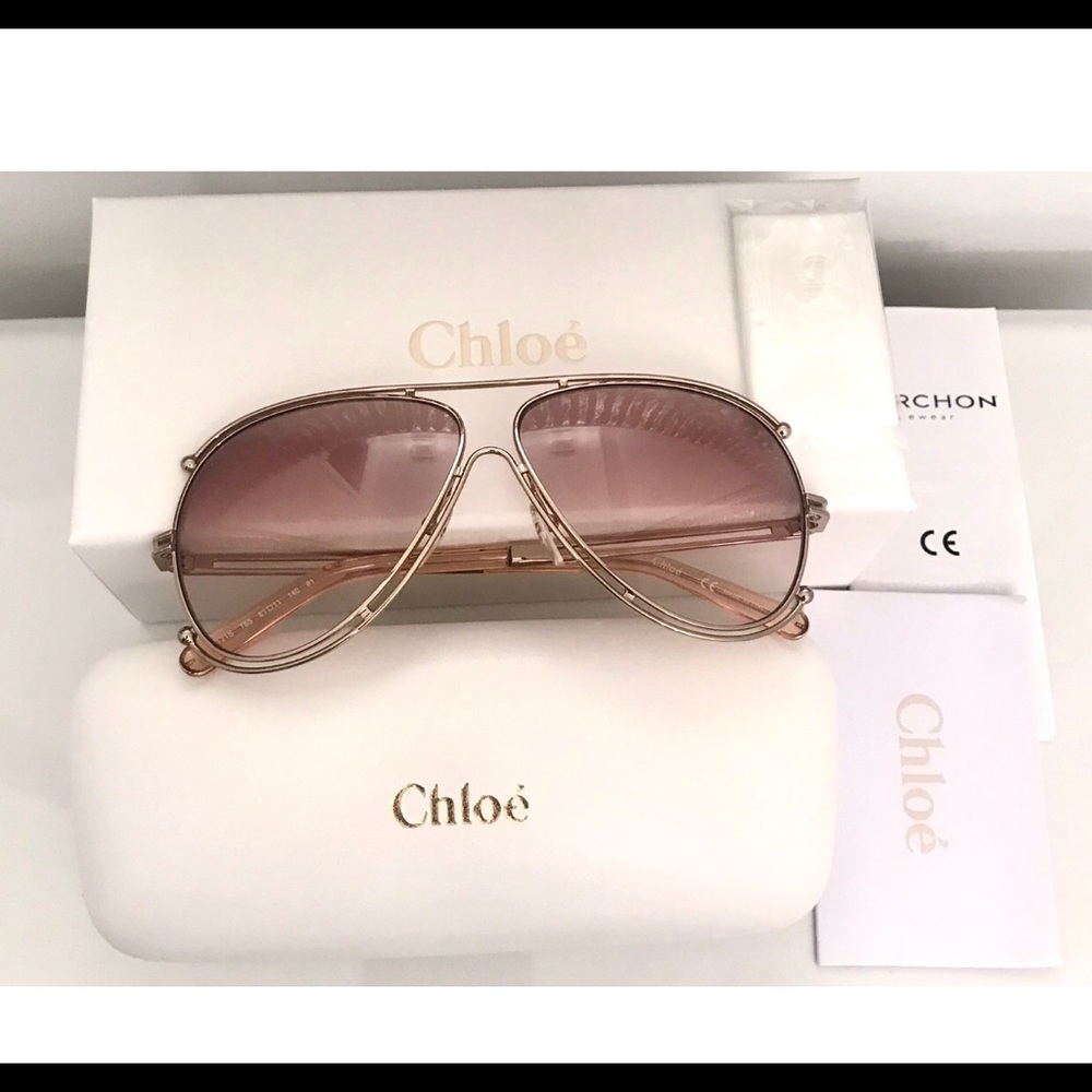 Chloe Isadora Aviator Sunglasses - Picture 8 of 8